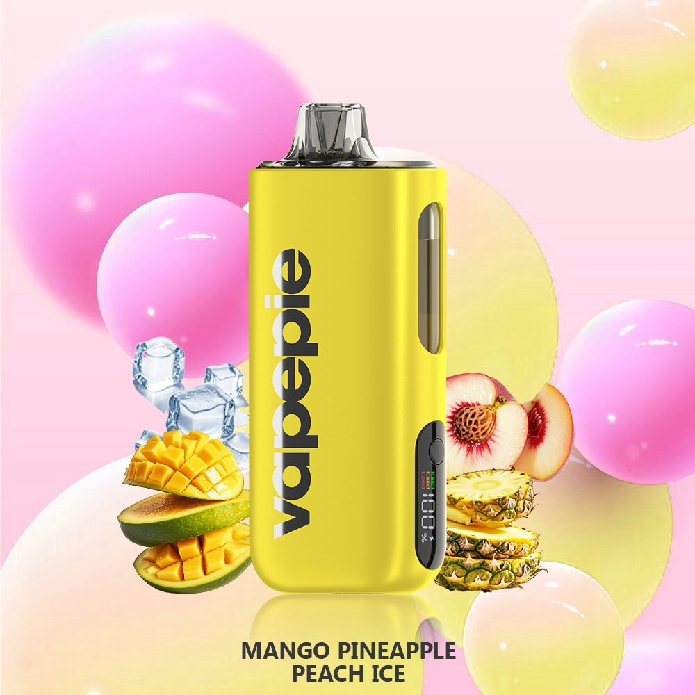 Mango-Ananas-Pfirsich-Eis & VAPEPIE Max 40000 PUFFS