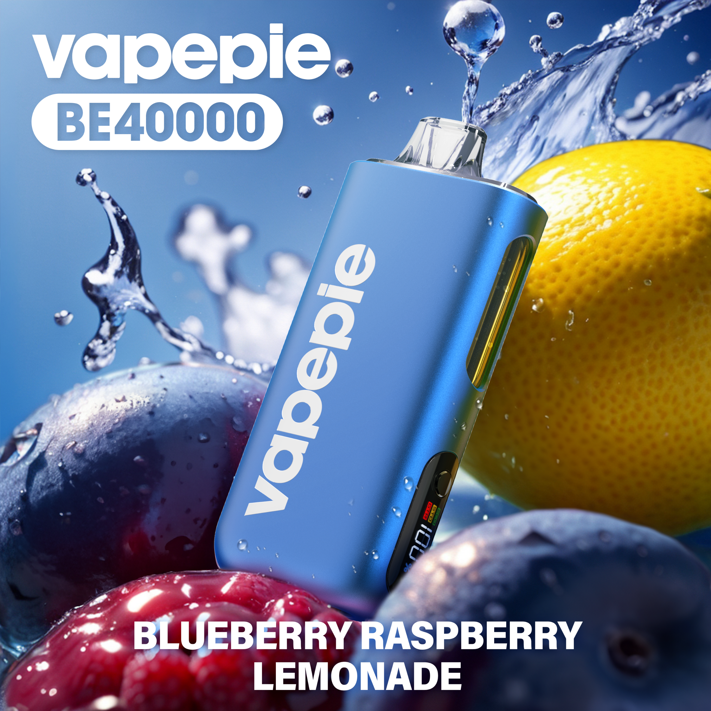 Heidelbeere-Himbeere-Limonade & VAPEPIE Max 40000 PUFFS