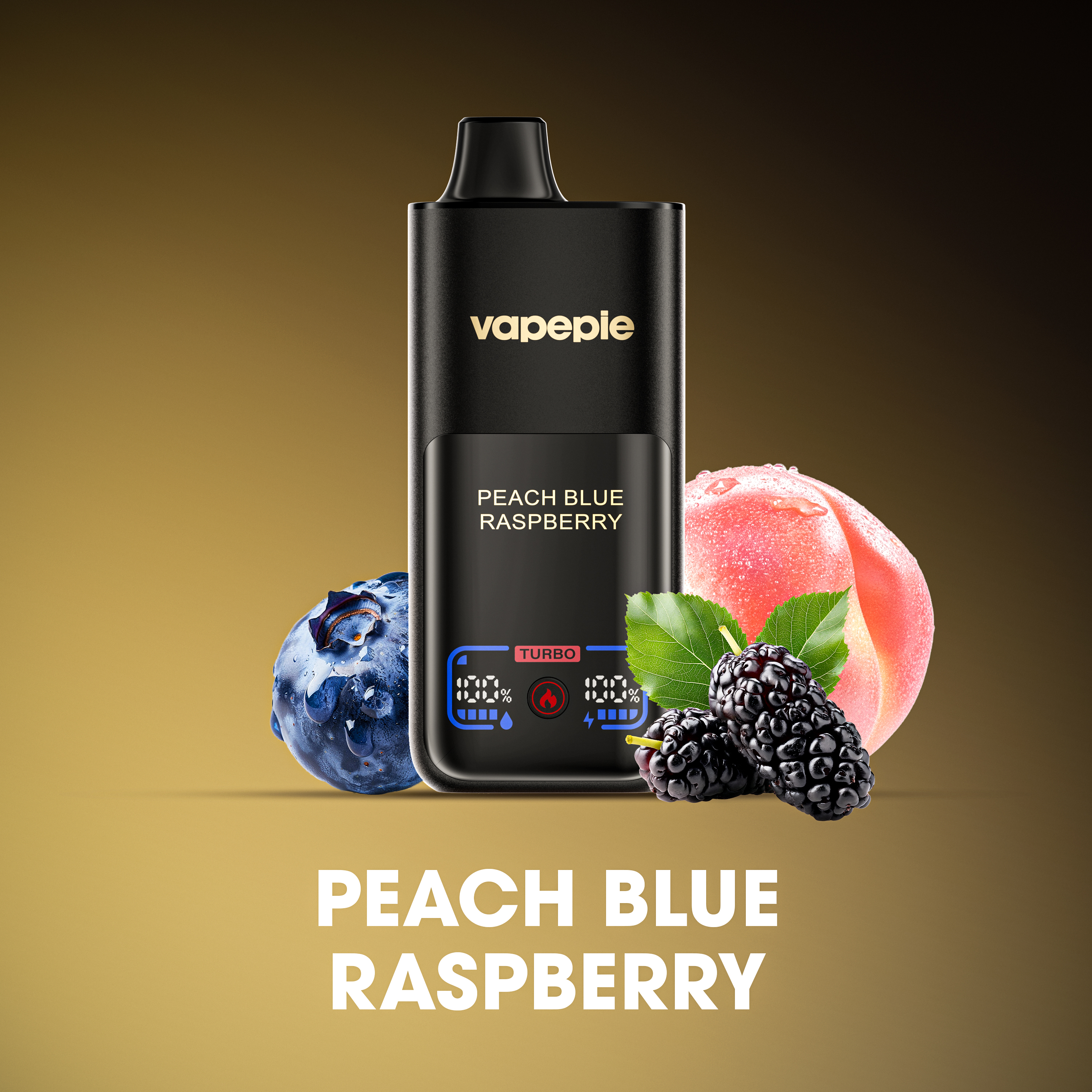 VAPEPIE 70000 Puffs - Pfirsich-Heidelbeere-Himbeere