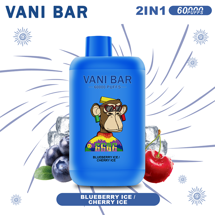 Januar 2026 | Neue Produkte 【VANI BAR】60000 PUFFS 2-in-1 Brombeer-Eis/Kirsch-Eis