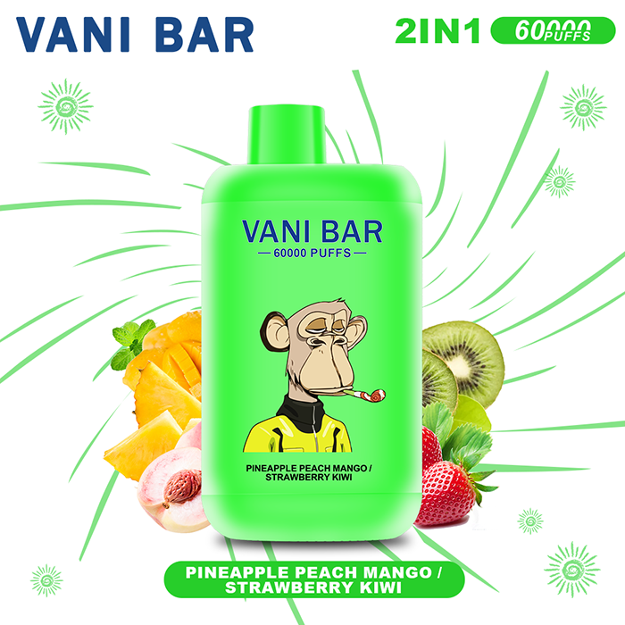 Januar 2026 | Neue Produkte 【VANI BAR】60000 PUFFS 2-in-1 Aprikose, Mango/Erdbeer, Kiwi