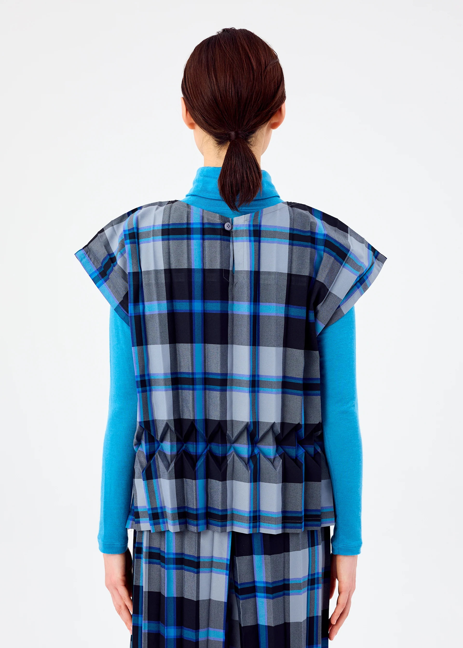 TARTAN CHECK PLEATS
