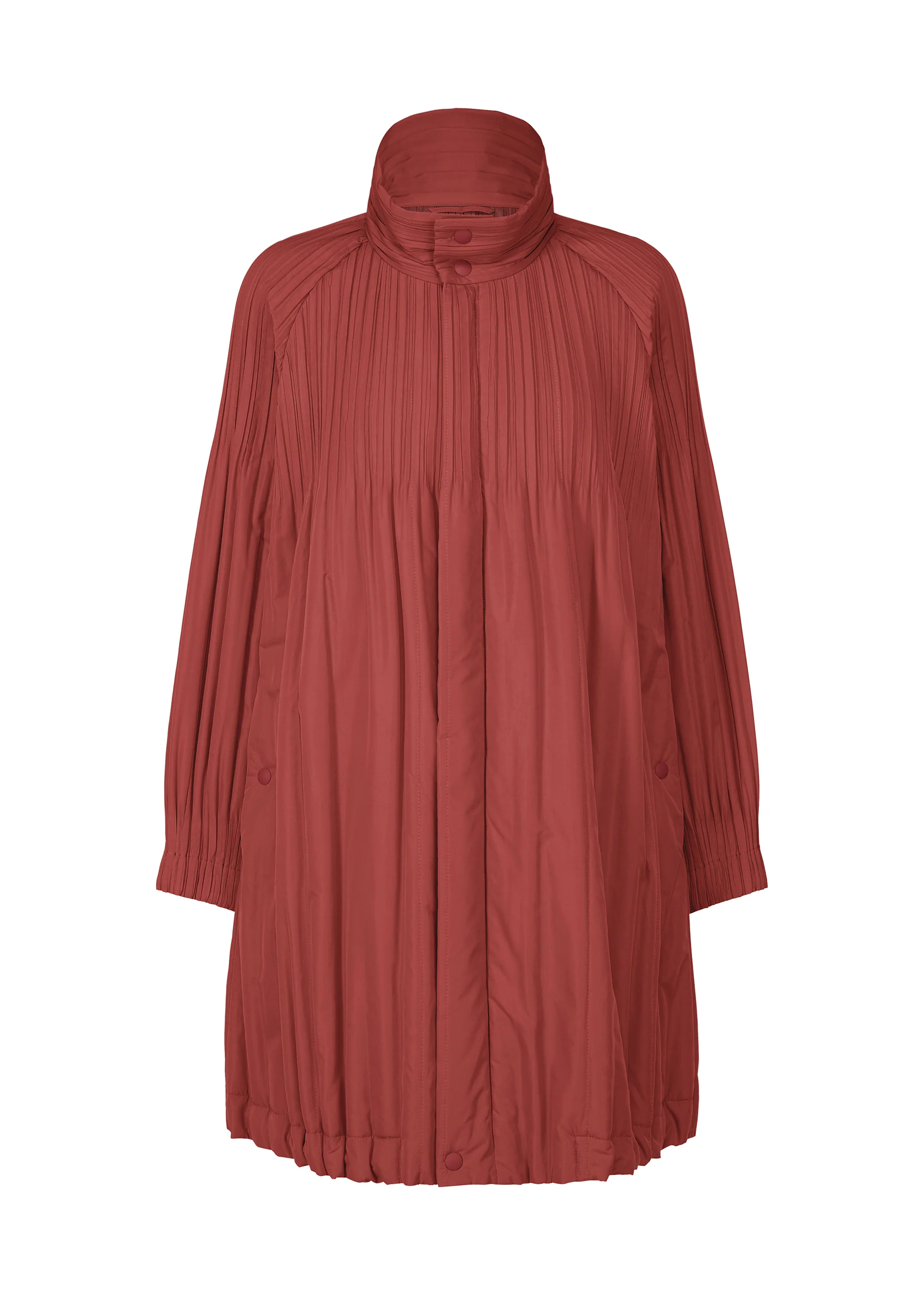 PADDED PLEATS COAT