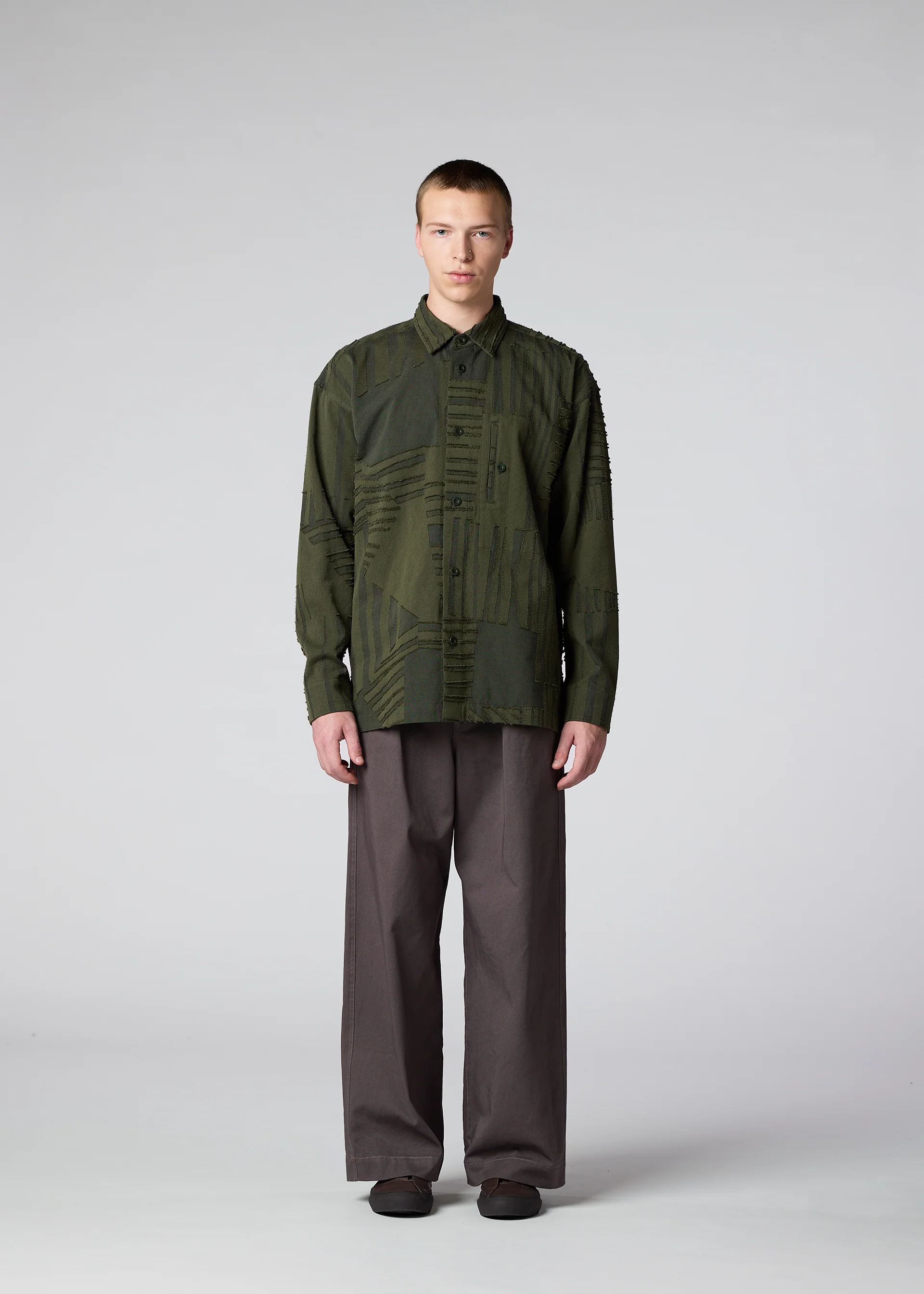 GEOMETRY JACQUARD SHIRT