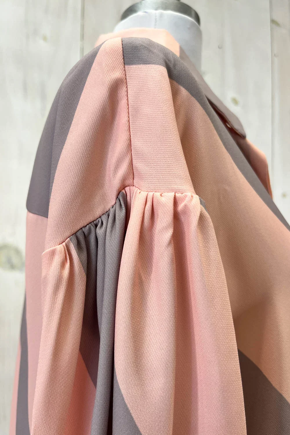 Striped Button Down Long Sleeve Collared Flowy Boutique Maxi Shirt Dress