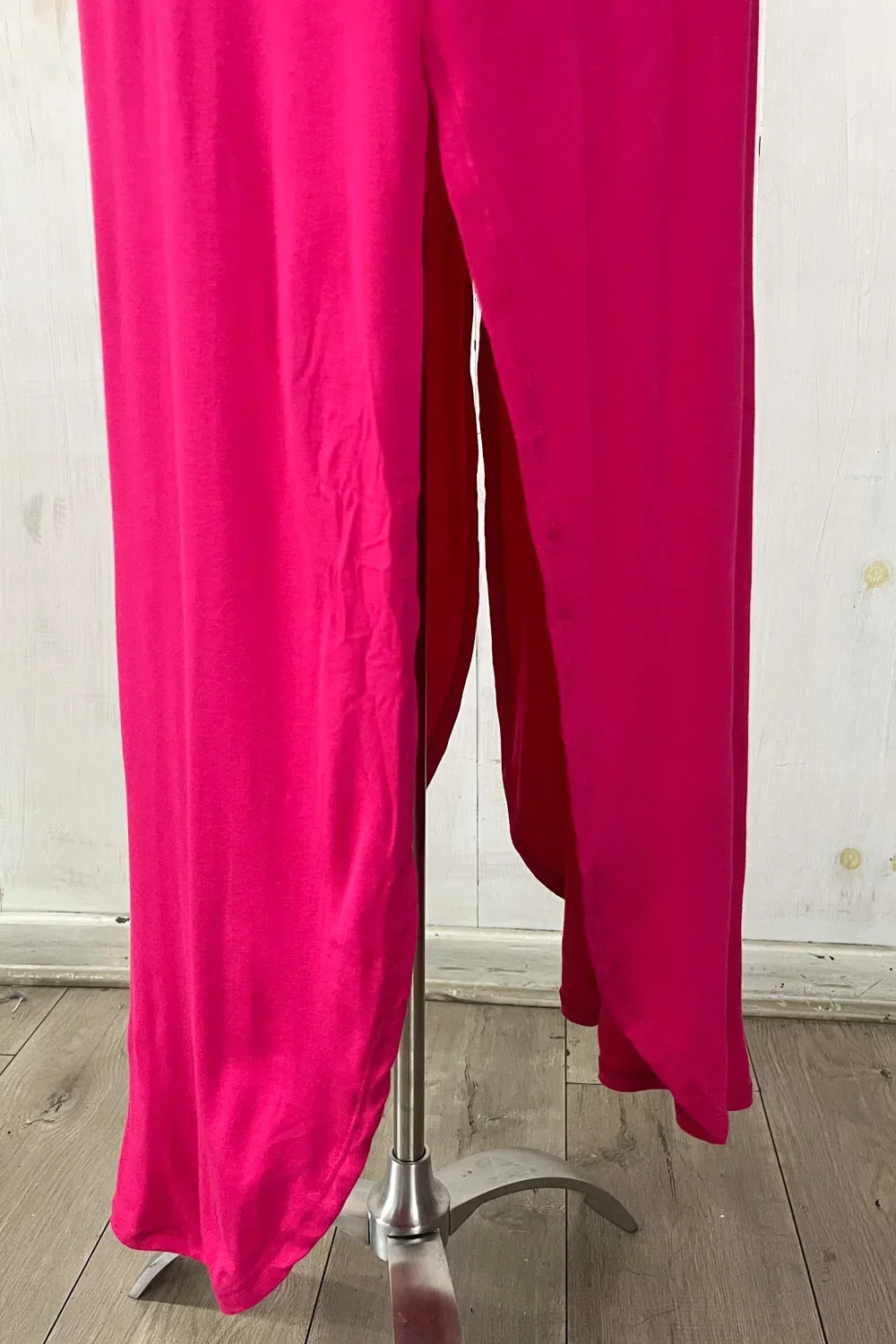 Plus Size Off Shoulder Side Slit Ruffle Jersey Maxi Dress