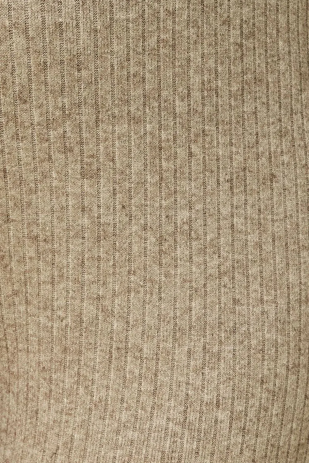 Taupe Ribbed Knit Button Front Shacket Flare Pants Lounge Set