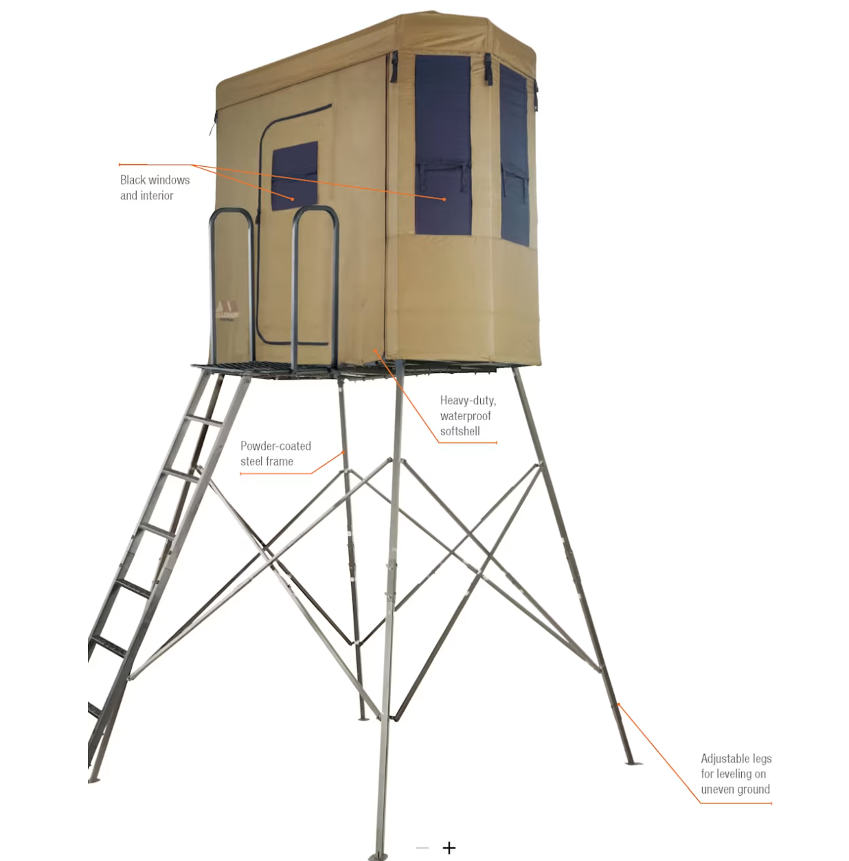 Millennium Treestands Q-230 Buck Hut Shooting House Blind and Tower Combo