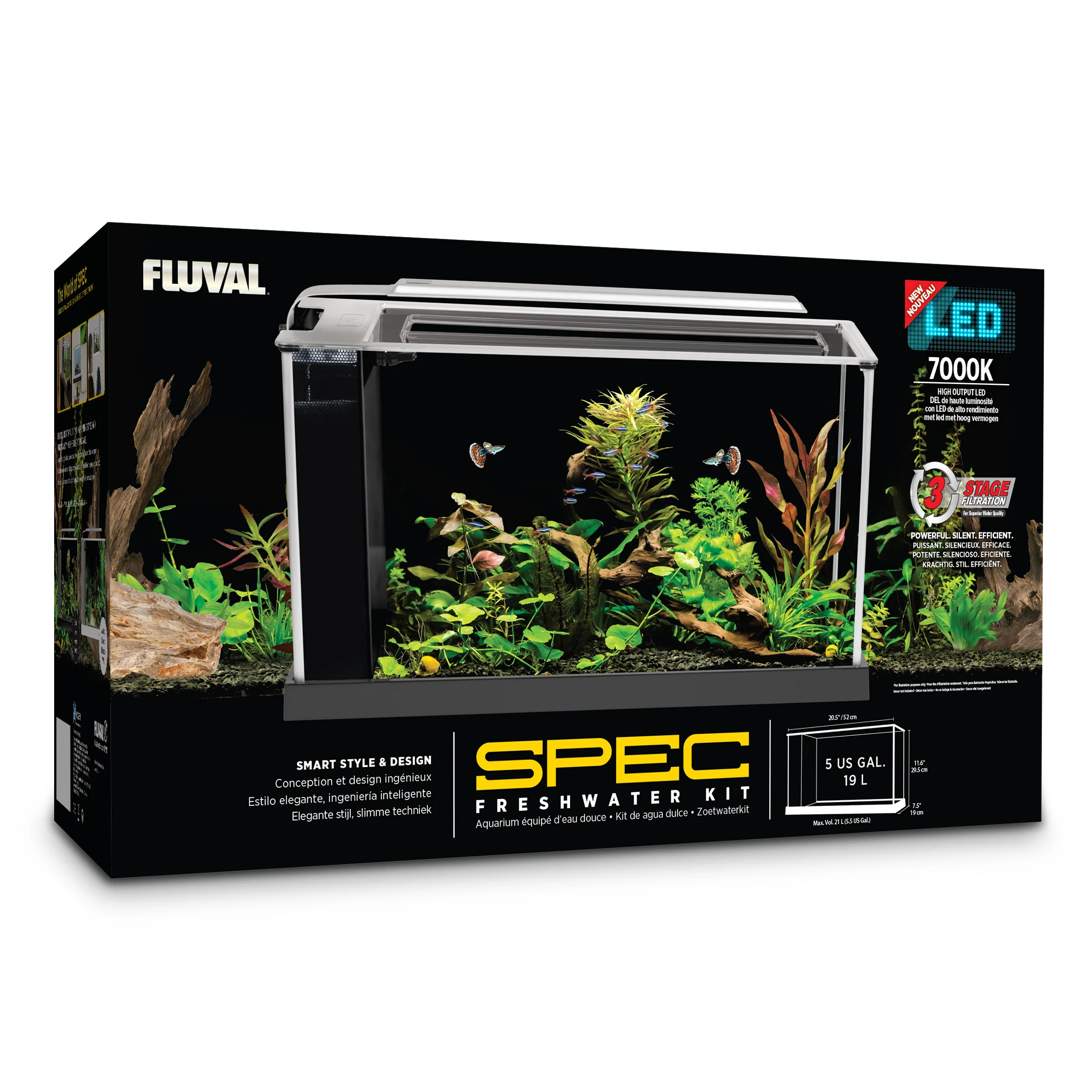 Fluval SPEC Aquarium Kit 5 Gallon