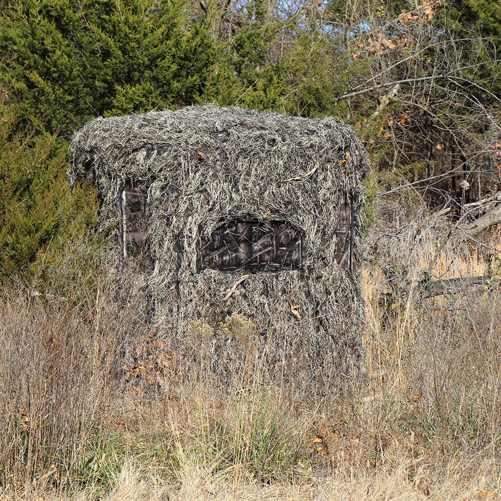 🔥Soft Side 360° Ghillie Deluxe 6X6 Ground Blind🔥