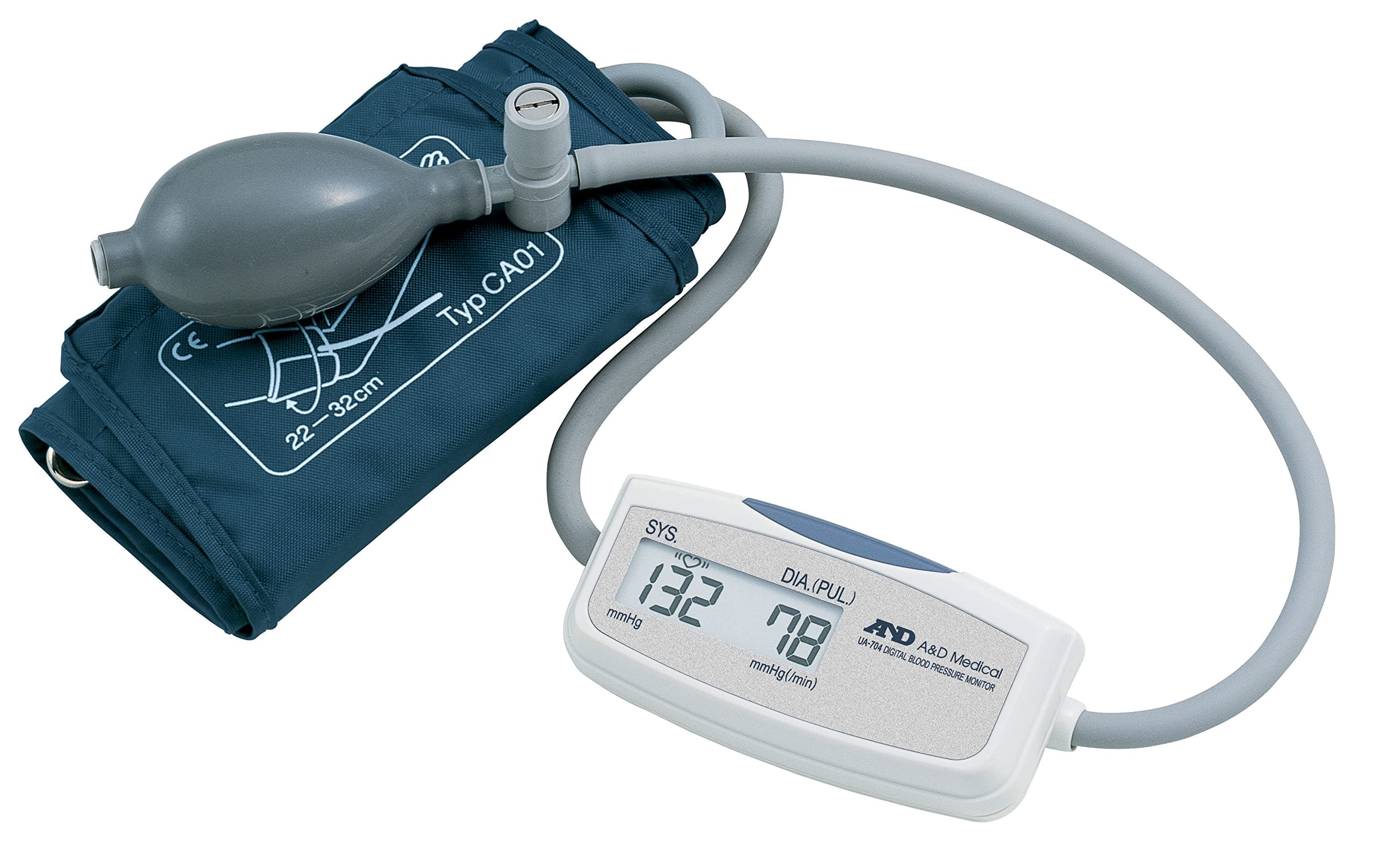 A&D Medical UA-704 Compact Semi Automatic Upper Arm Blood Pressure Monitor