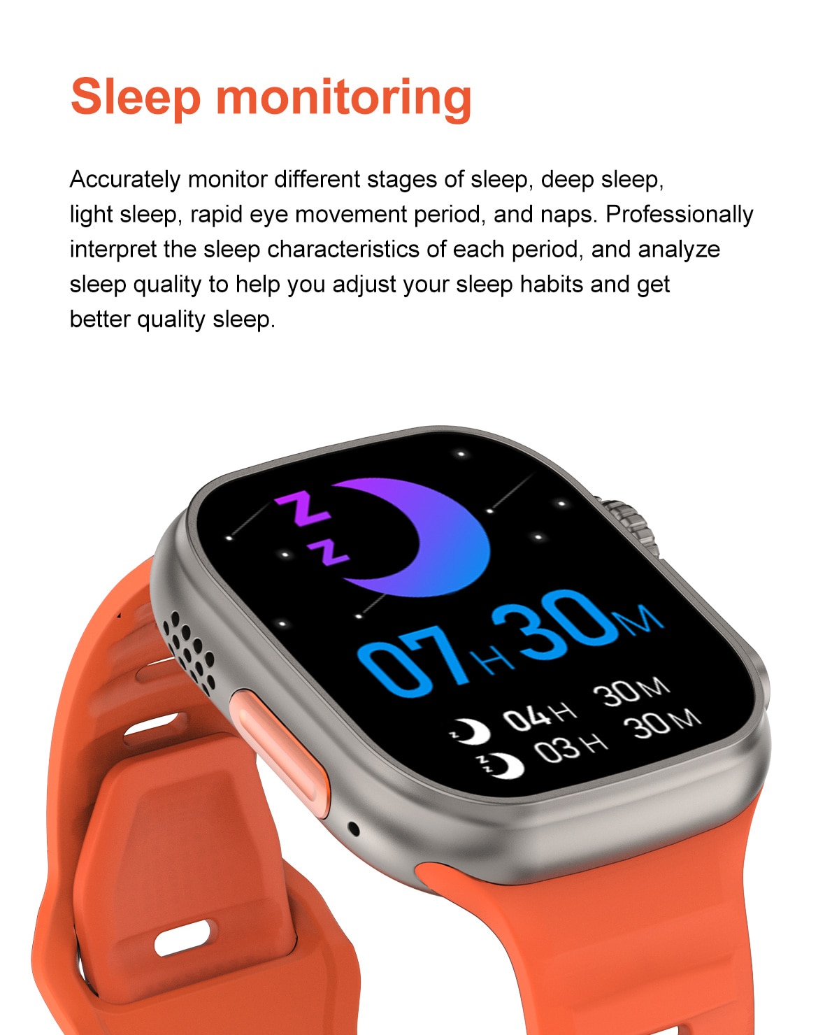 2023 NEW Smart Watch Ultra Men Women Smartwatch Bluetooth Calls Temperature Measuring Health Monitoring Wireless Charging 49mm