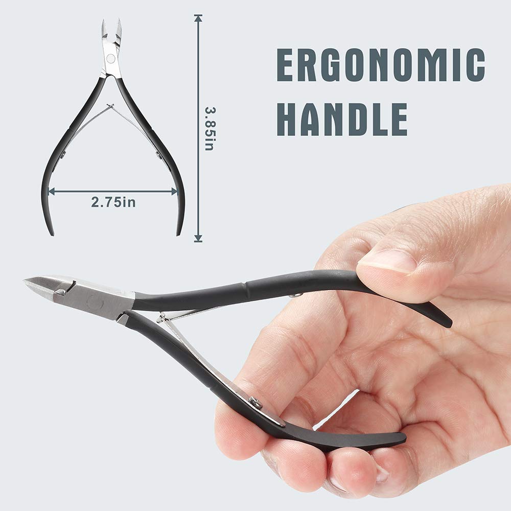 Cuticle Nipper with Cuticle PusherProfessional Grade Stainless Steel
