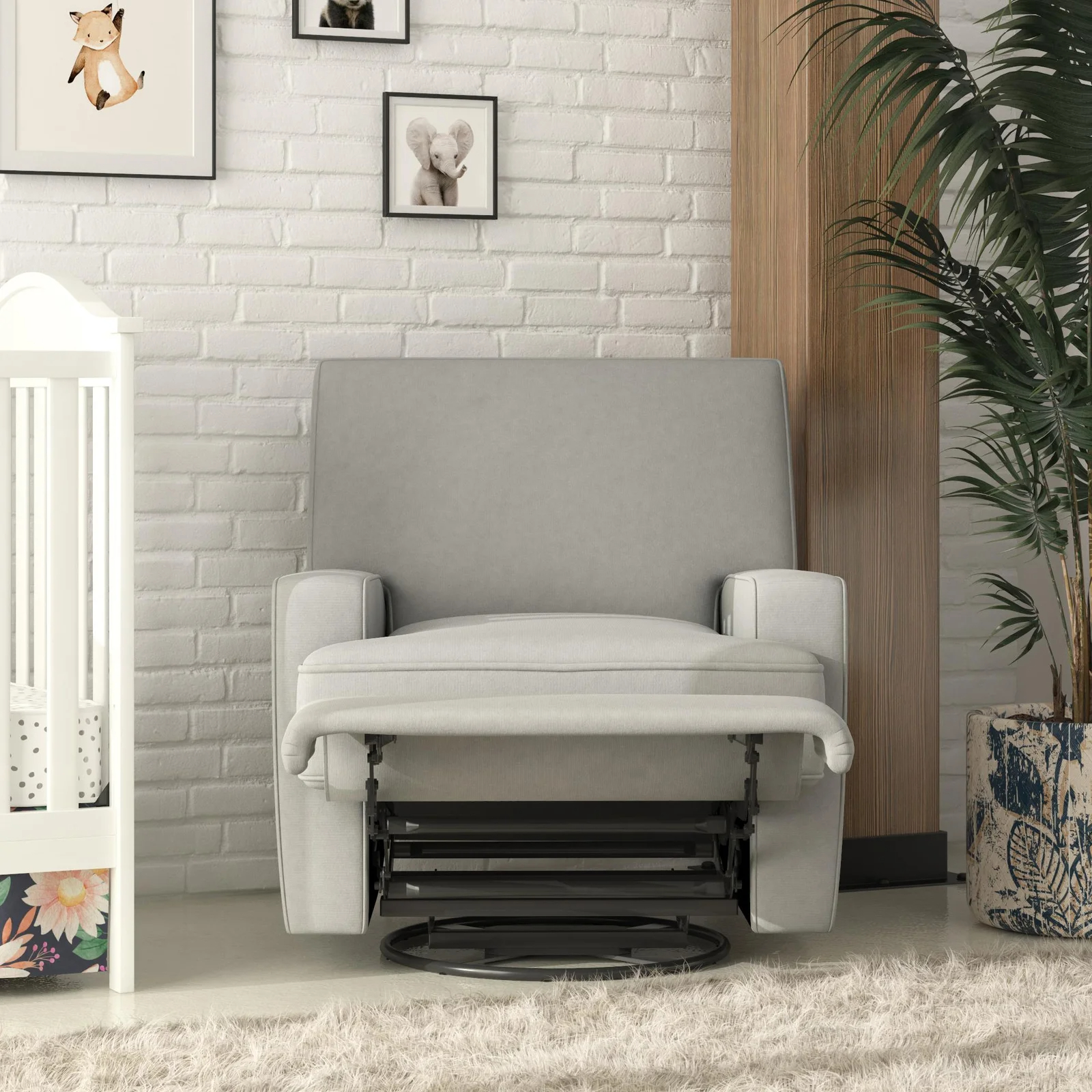 【Furniture】Abingdon Swivel Reclining Glider Nursery Chair - Bramwell