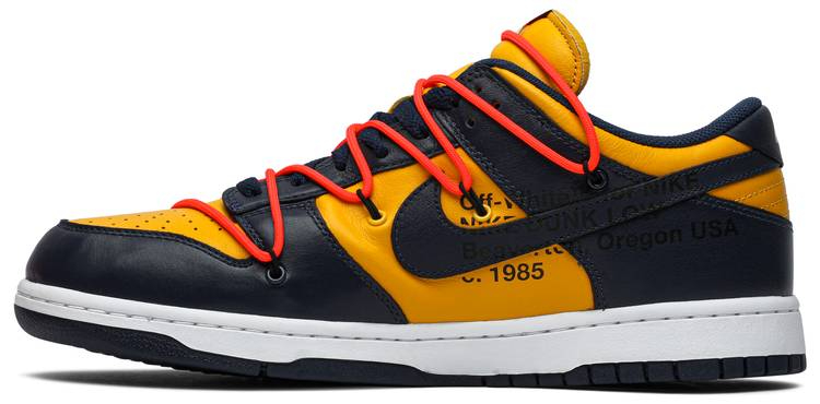 Off-White x Dunk Low ‘University Gold’ CT0856-700