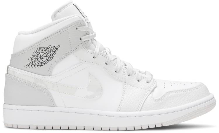 Air Jordan 1 Mid ‘Swoosh Logo – Grey Camo’ DC9035-100