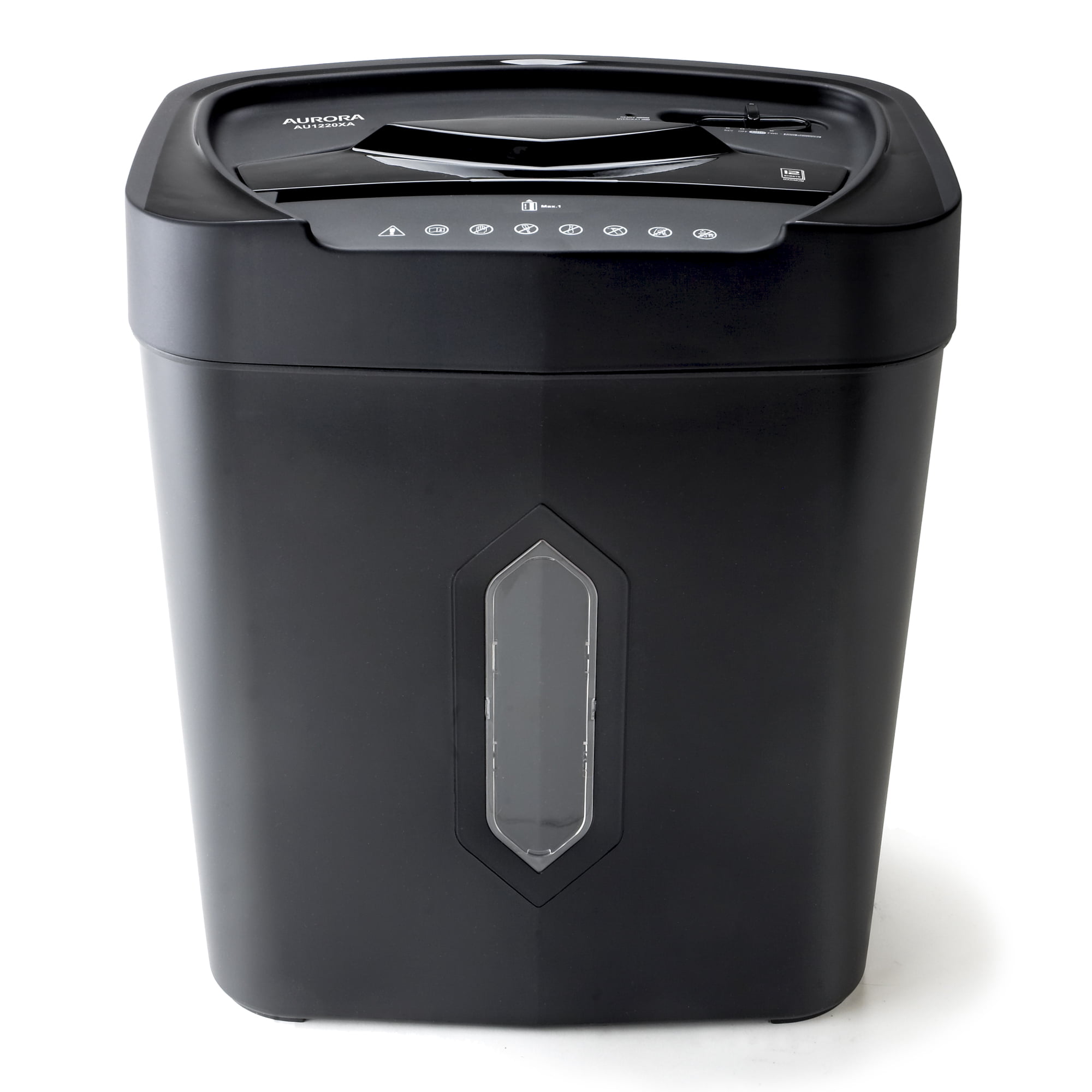 Aurora GB 12-Sheet Crosscut Paper and Credit Card with 5.2-Gallon Wastebasket