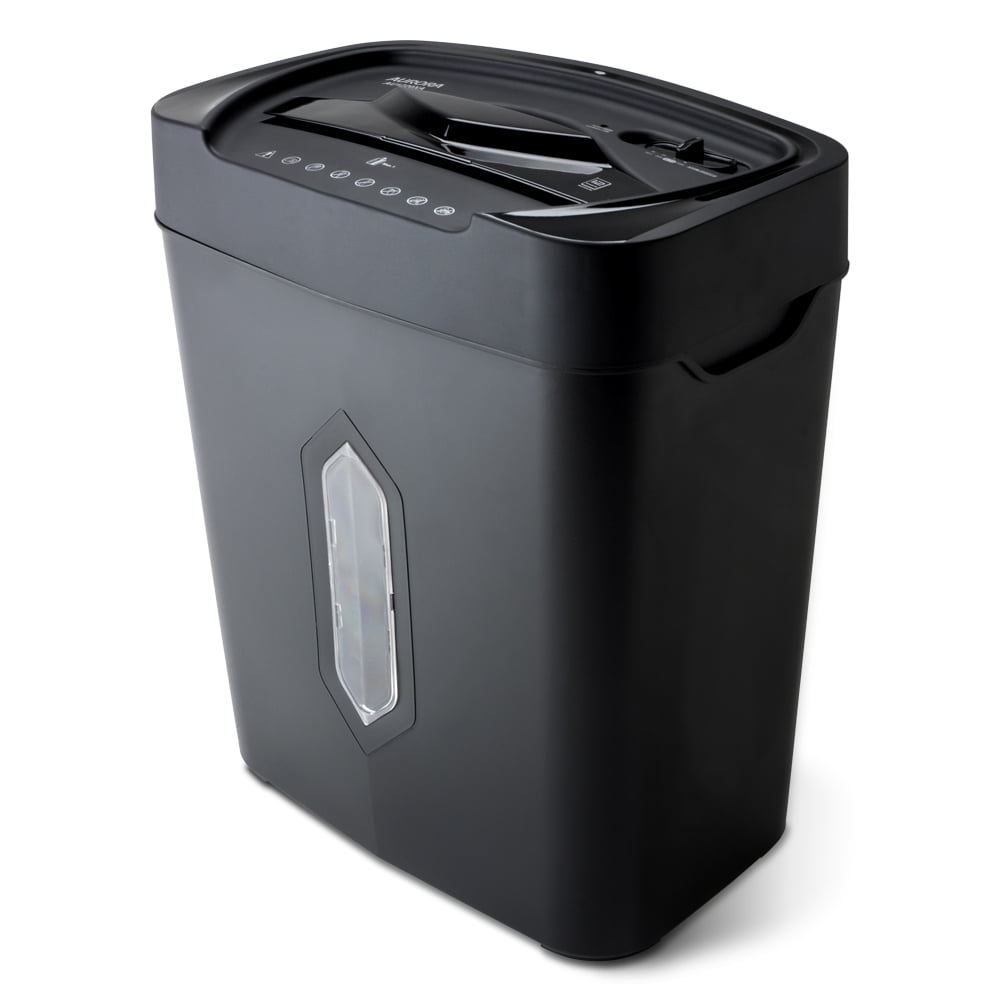 Aurora GB 12-Sheet Crosscut Paper and Credit Card with 5.2-Gallon Wastebasket