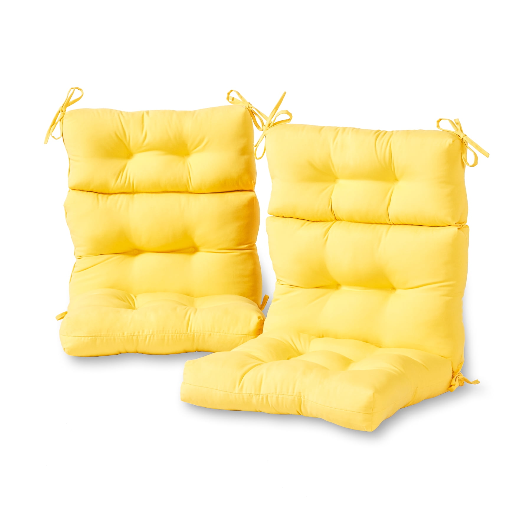 44 x 22 in. Outdoor High Back Chair Cushion (set of 2) by Greendale Home Fashions