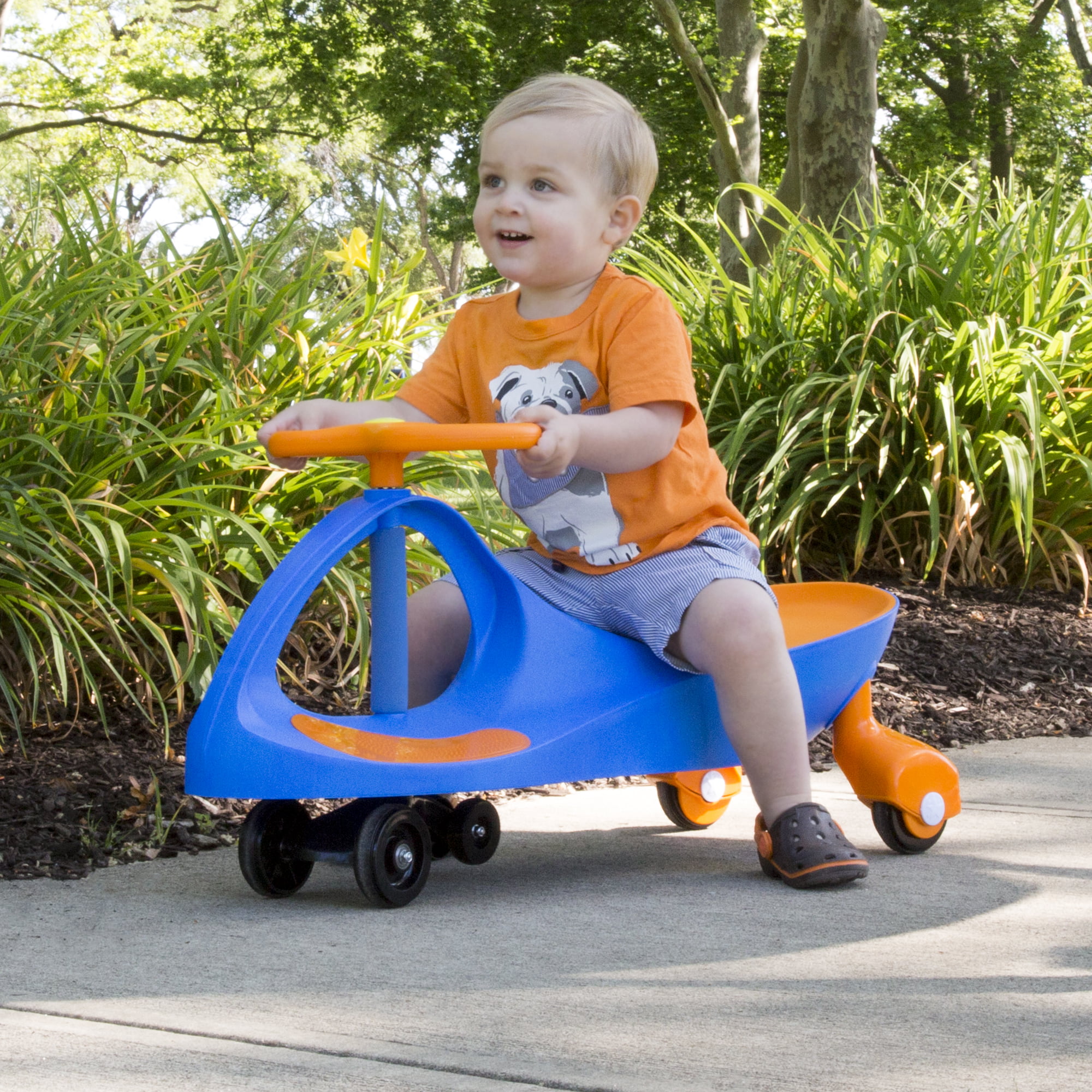 Ride on Toy, Ride on Wiggle Car by Lil' Rider - Ride on Toys for Boys and Girls, 2 Year Old And Up, (Blue and Orange)