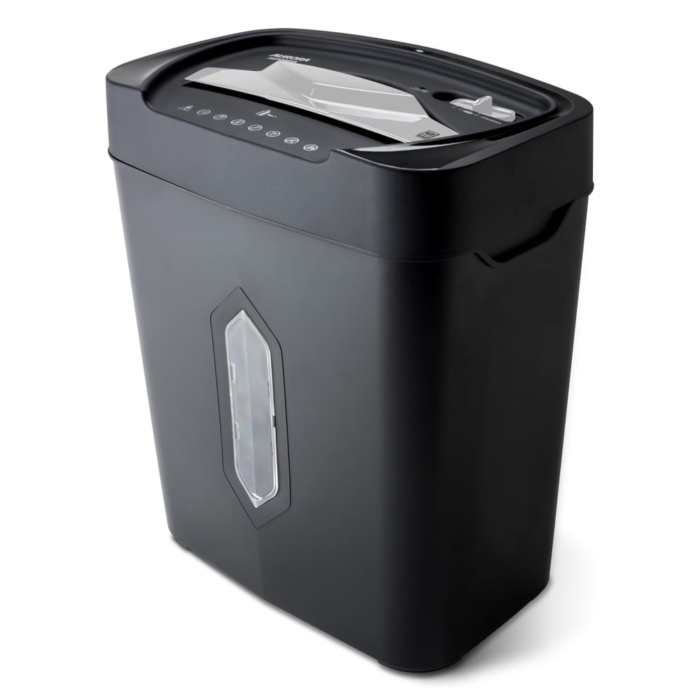 Aurora GB 12-Sheet Anti-Jam Crosscut Paper and Credit Card with 5.2-Gallon Wastebasket