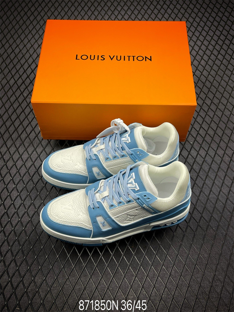 Louis Vuitton Trainer Sneaker Low Sky Blue