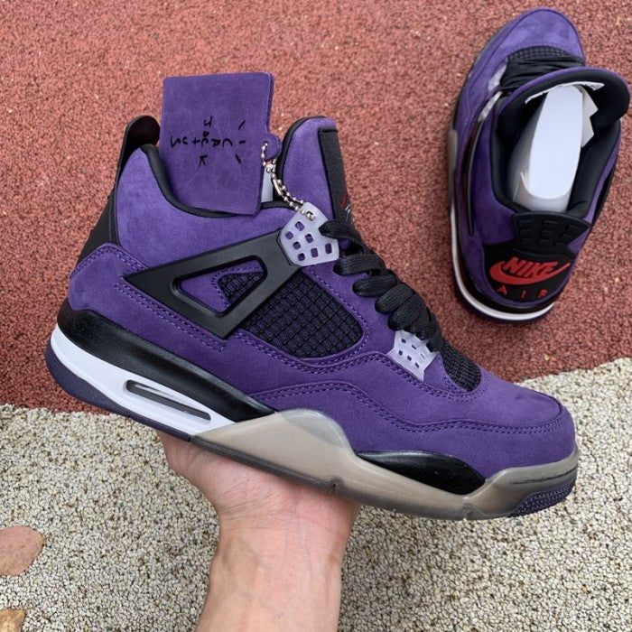 travis scott jordan 4 purple