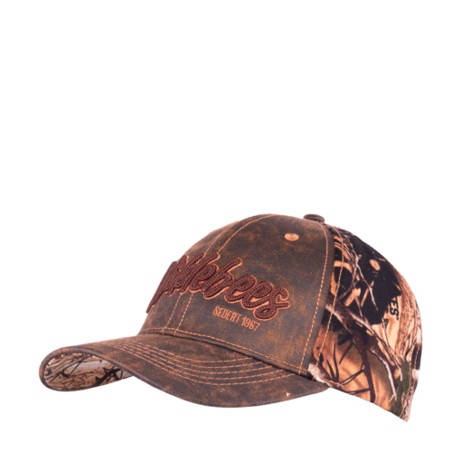 Wildebees Mens Oilskin Rope Embroidery Cap Sekelbos Black