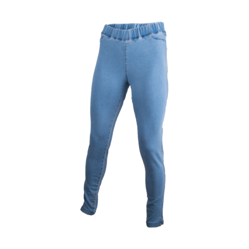 Wildebees Ladies Stretch Jegging Double Stone Wash Blue