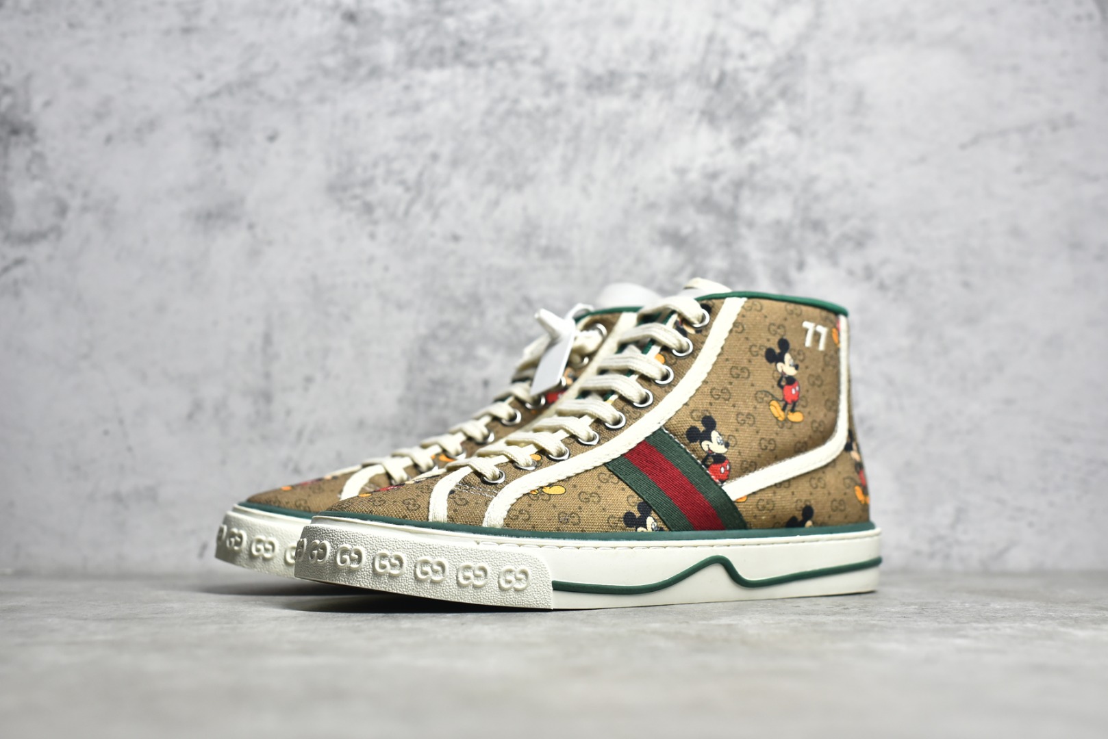 Gucci Mickey Mouse High top canvas shoes