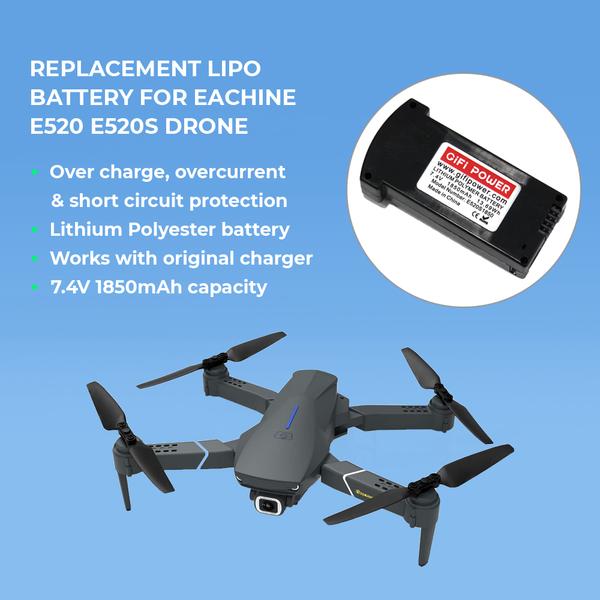 7.4V 1850MAH LiPo Battery For Eachine E520 E520S Quadcopter