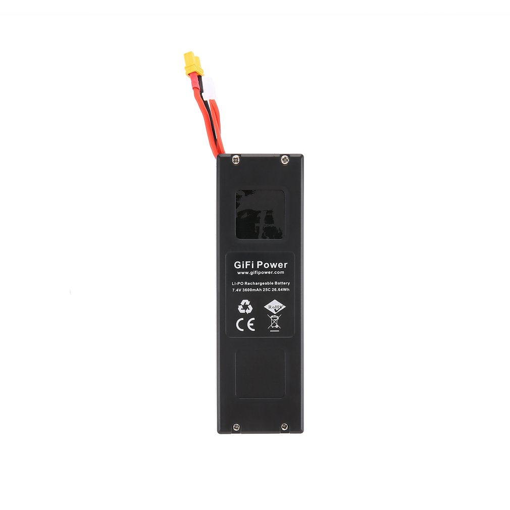 7.4V 3600mAh Lipo Battery For MJX Bugs 3,Force1 F100,Contixo F17 Drone