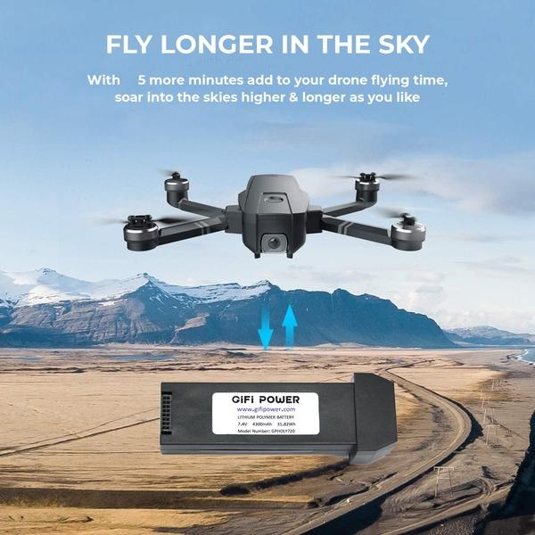 7.4V 4300mAh LiPo Battery for Holy Stone HS720 & HS720E RC Quadcopter