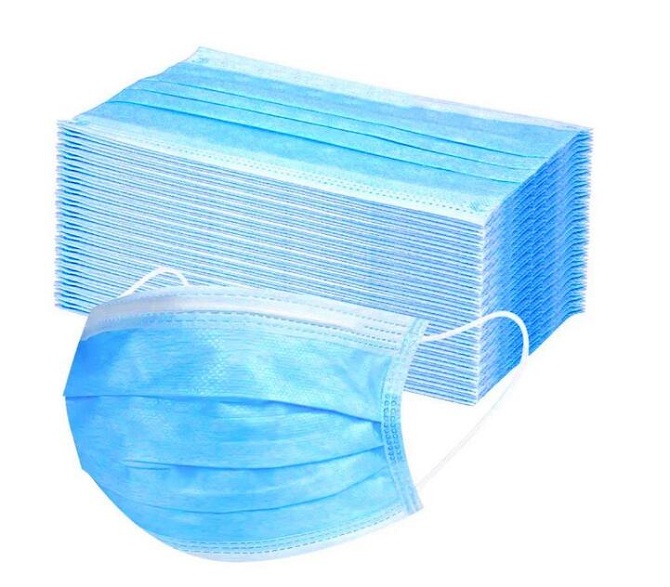 50pcs Disposable 3-Layer Non-woven Breathable Earloop Face Mask