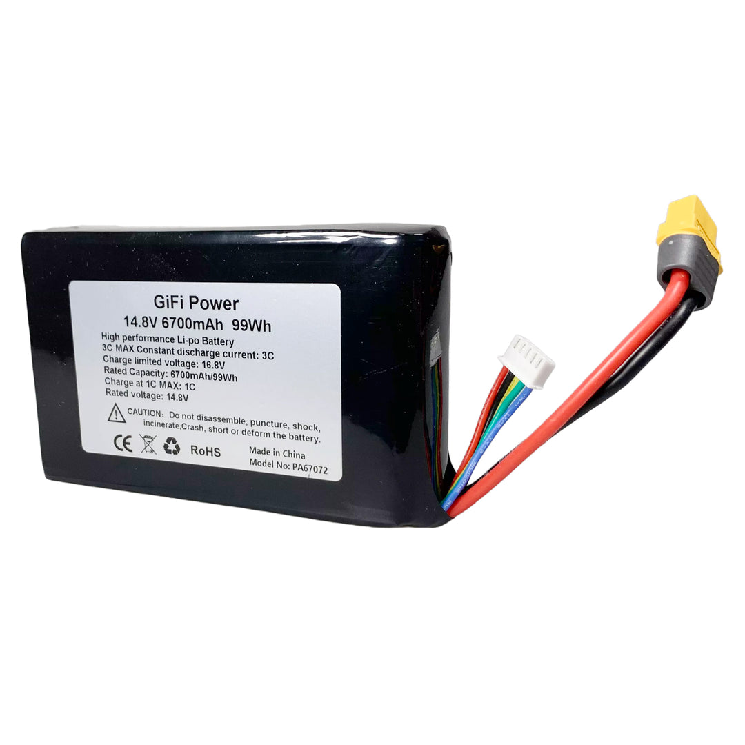 14.8V 6700mAh Battery For Parrot Bluegrass Drone