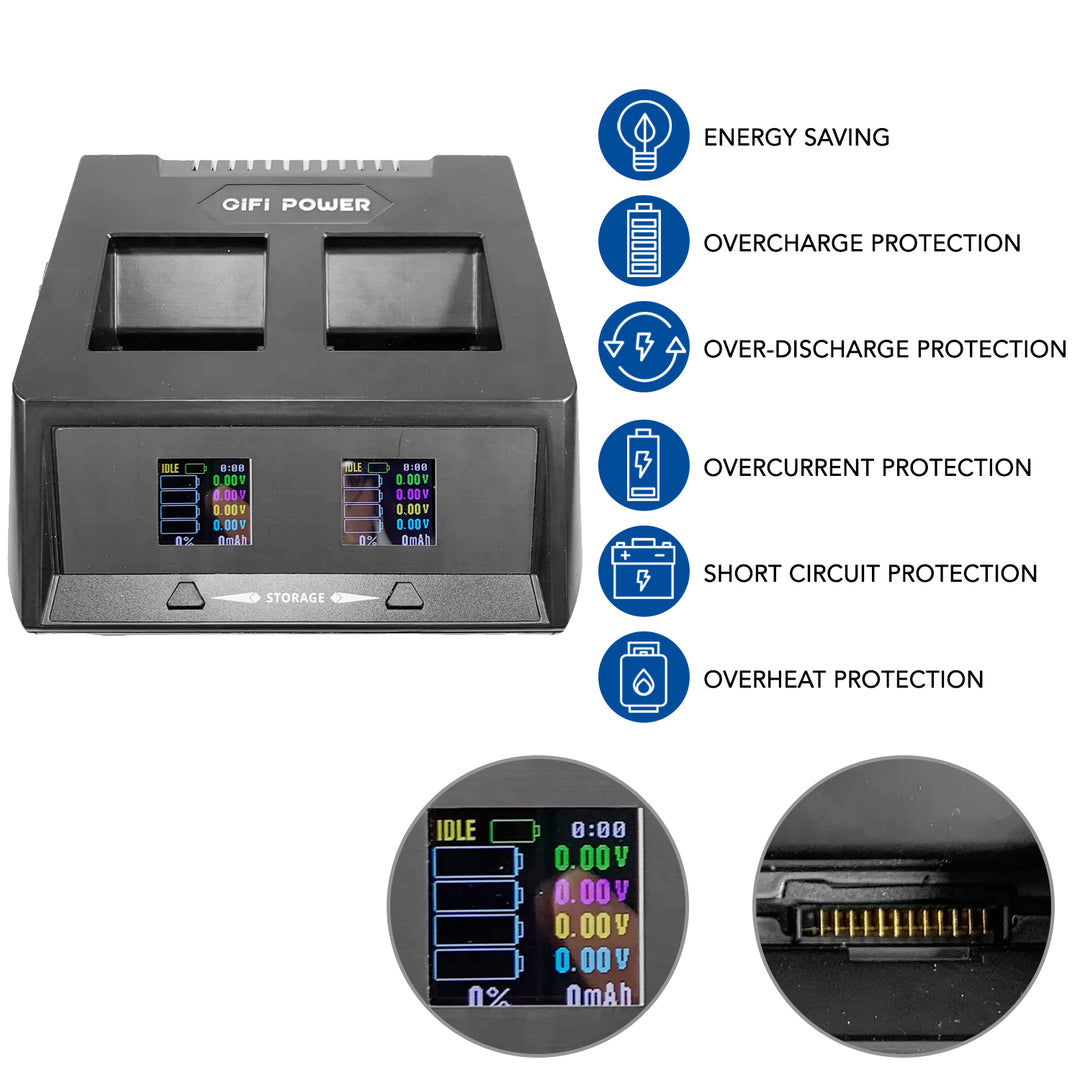2-in-1 Fast Drone Battery Balance Charger For YUNEEC H520E, H3 Battery & Transmitter