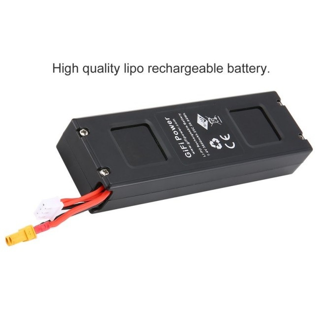 7.4V 3600mAh Lipo Battery For MJX Bugs 3,Force1 F100,Contixo F17 Drone