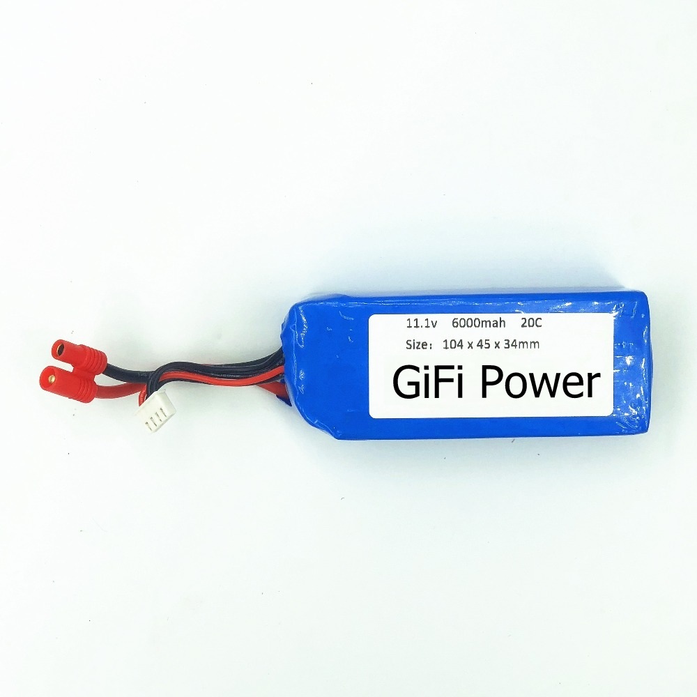 6000mAh 11.1V LiPo Battery For Walkera QR X350 PRO Quadcopter