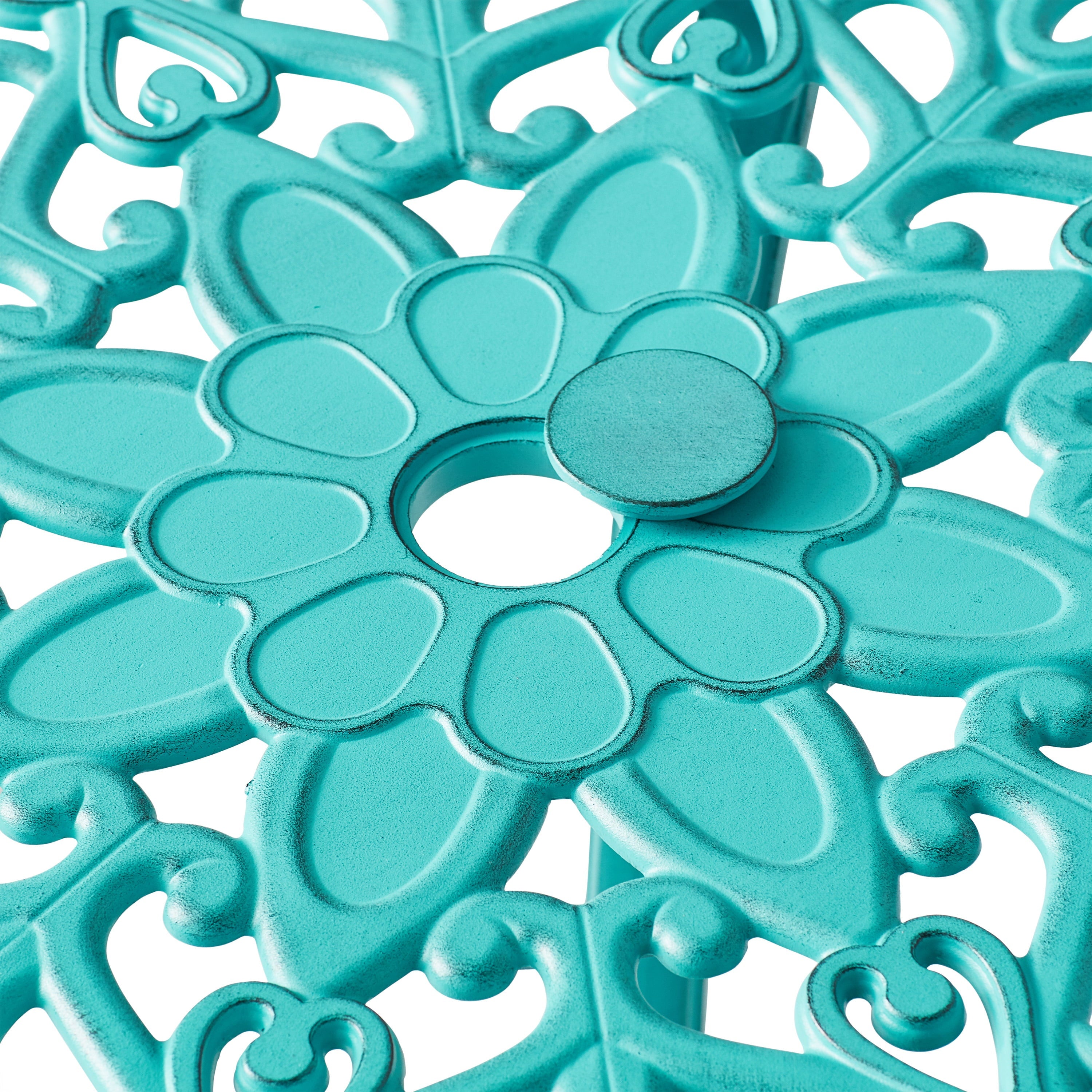 The Pioneer Woman Goldie 3Piece Cast Aluminum Garden Bistro Set, Teal