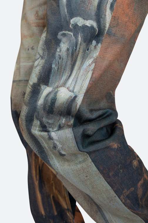 V176 Art Baggy Denim - Multi