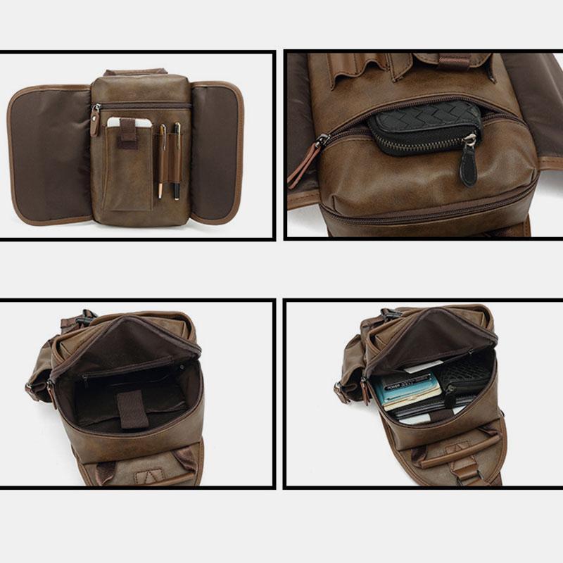 Anti-theft USB charging waterproof crossbody bag