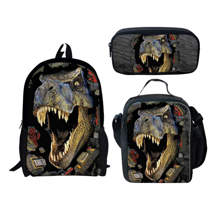 Cartoon Schoolbag Dinosaur Pencil Case