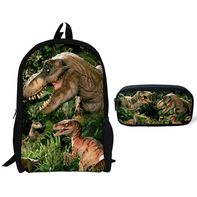 Cartoon Schoolbag Dinosaur Pencil Case