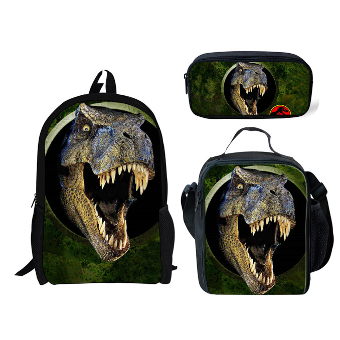 Cartoon Schoolbag Dinosaur Pencil Case