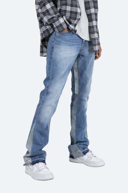 B119 Flare Denim - Blue