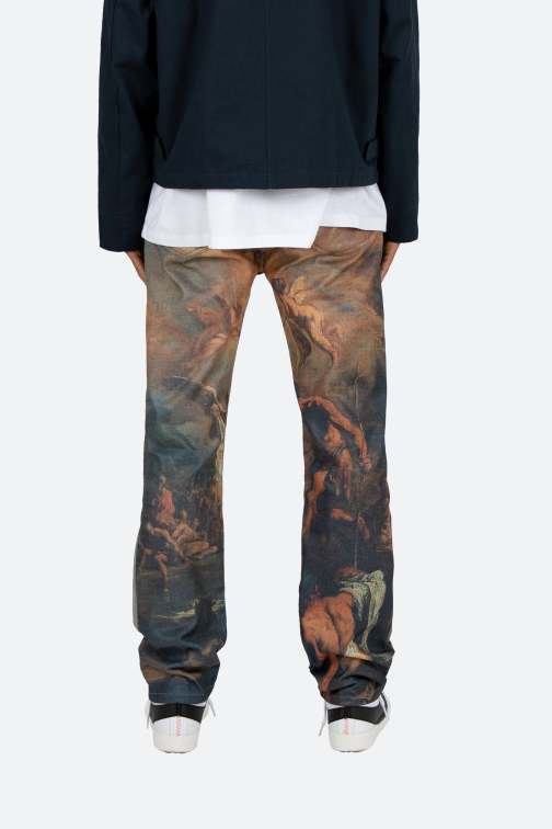 V176 Art Baggy Denim - Multi