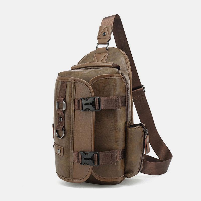 Anti-theft USB charging waterproof crossbody bag