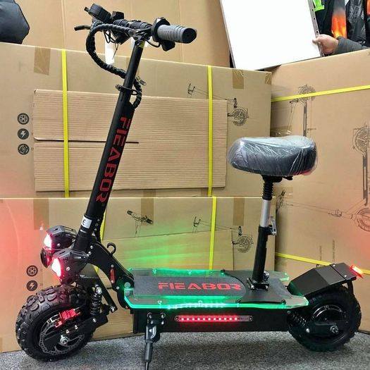 60V 5600W Dual Motor Electric Scooter Adults 50 MPH Max Speed Foldable Scooter Electric Costco
