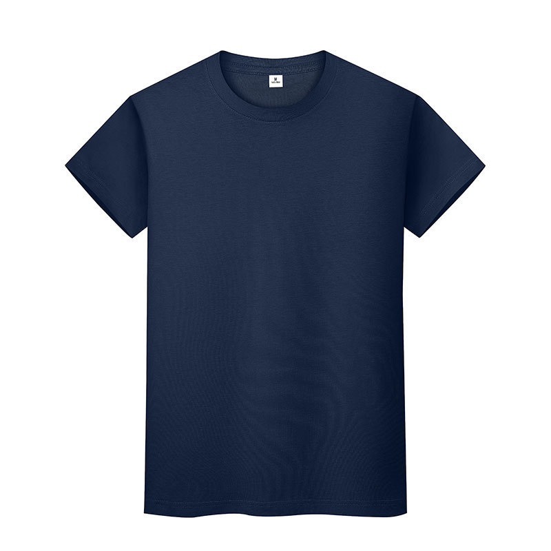 2023 Navy Blue Cotton Short Sleeved Cultural Shirt 20