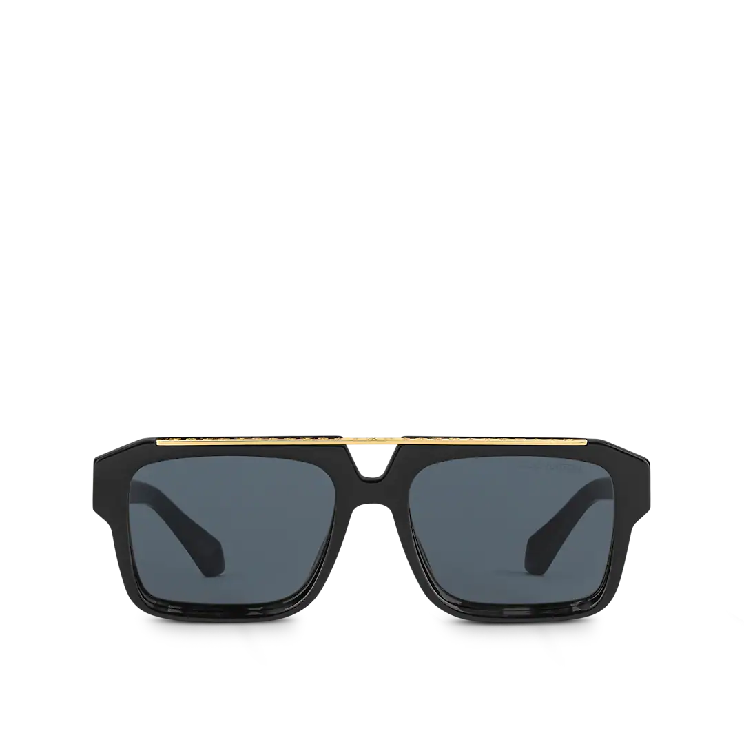 LOUIS VUITTON Acetate 1.1 Mascot Pilot Sunglasses Z1802W Transparent  1179024